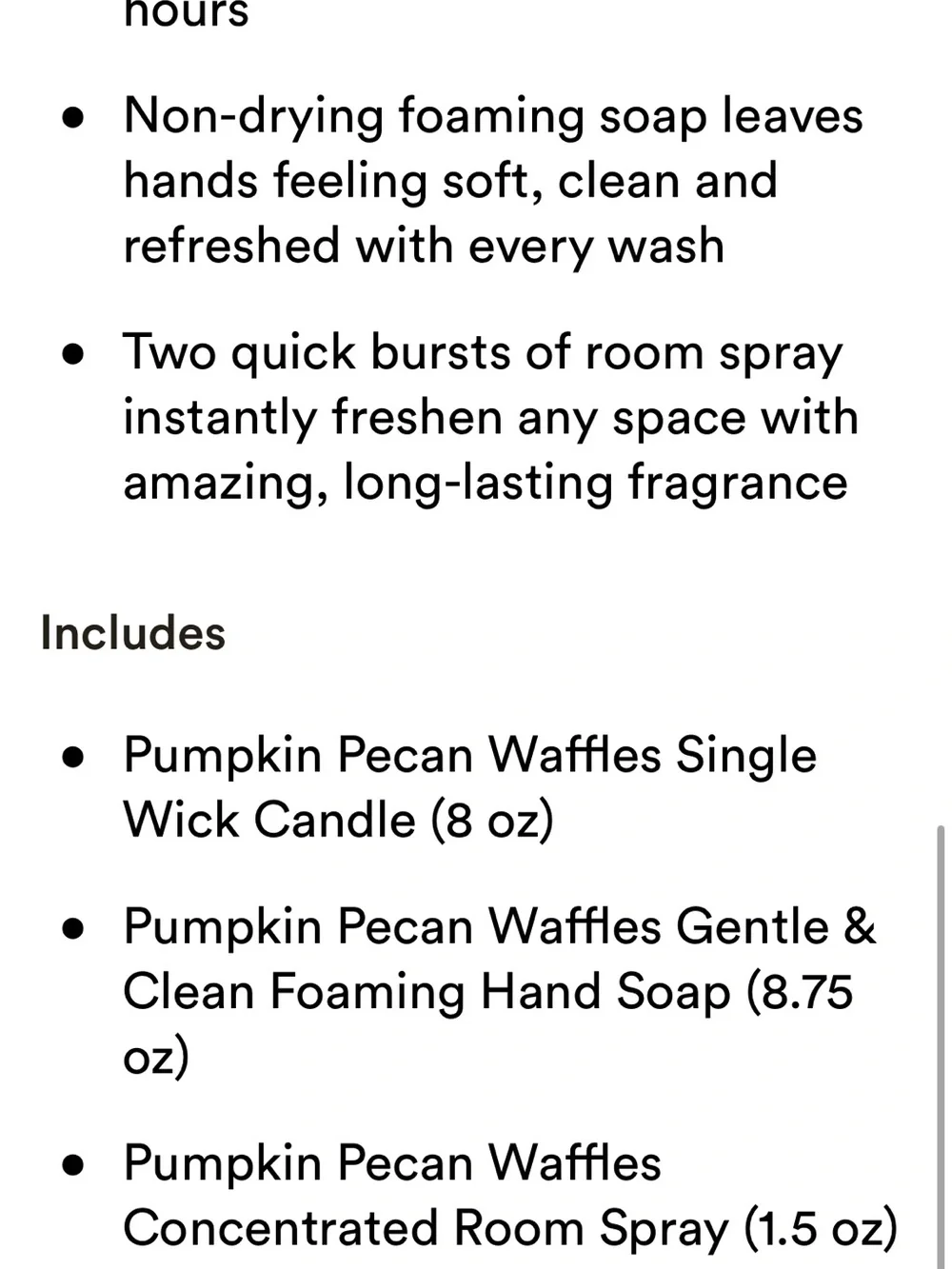 Bath & Body Works White Barn Pumpkin Pecan Waffles Gift Set - NWT Great Gift! X3